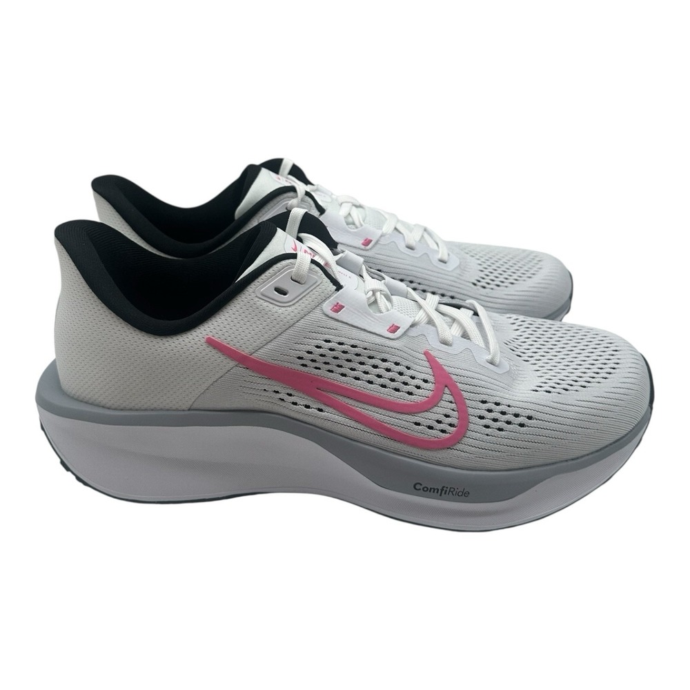 Nike Quest 6 Running Shoes Womens Sz 10 White/Black/Pinksicle Sneaker FD6034-102